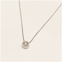 Collana Vidali Gioielli Donna in Oro bianco Diamante 0.10 Ct COOR-17-34 - COOR-17-34